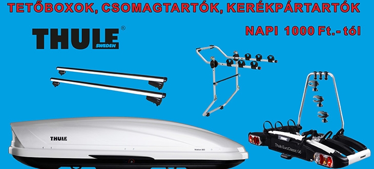 Tetőboxok, csomagtartók, kerékpártartók